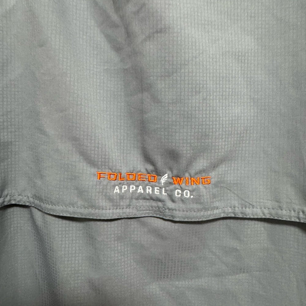 Folded Wing Button Down In Gray - Picture 6 of 7